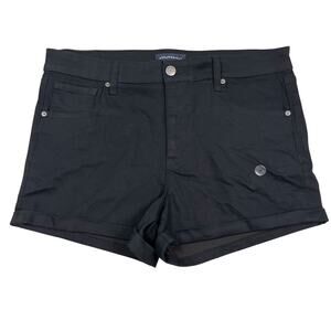 Aeropostale Black Shorts High Rise Midi Stretch New Without Tags Womens Size 16